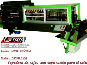 Máquina de Tapar Cajas con Tapa Suelta T-PLUS 31